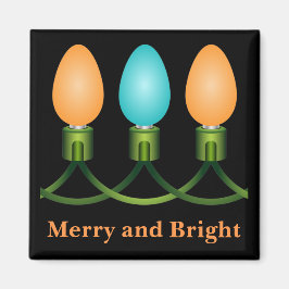Jul Ljus Trio-Orange och Blue Magnet