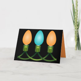 Jul Ljus Trio-Orangen och Blue Helgkort