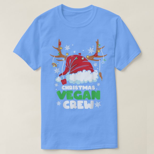 Jul Ljus Vegan Crew Vegetarian Reindeer SA T Shirt (Design framsida)