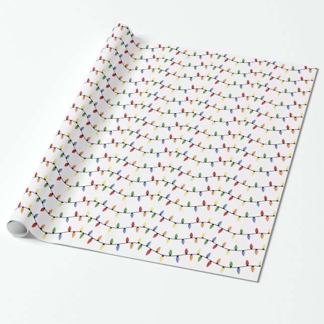 Jul Ljus Wrapping Papper Presentpapper (Utrullad)