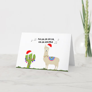 Jul Llama Helgkort