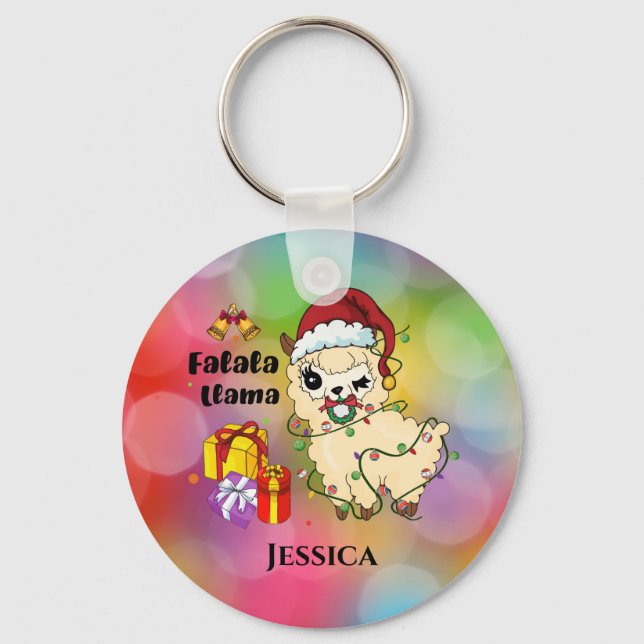 Jul Llama Keychain Nyckelring (Framsida)