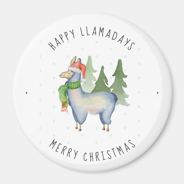 Jul Llama Magnet (Framsidan)
