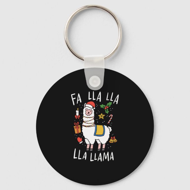 Jul Llama Nyckelring (Framsida)