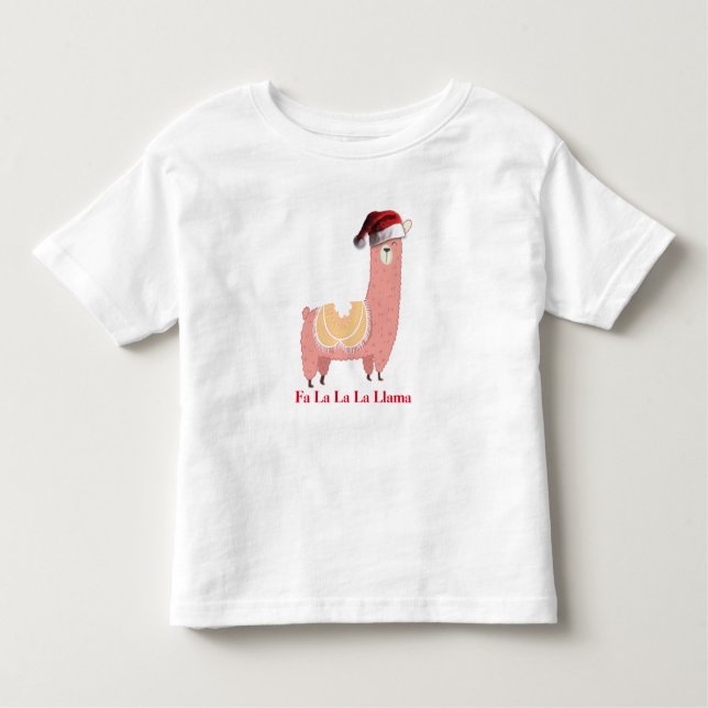 Jul Llama T Shirt (Framsida)