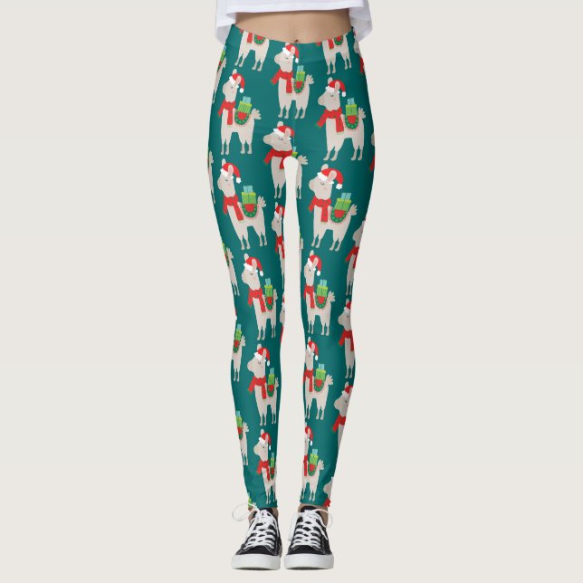 Jul Llamas Leggings (Framsida)