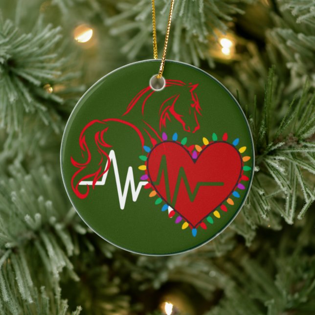 Jul Logo Keramisk Ornament (Träd)