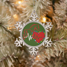 Jul Logo Snöflinga Ornament