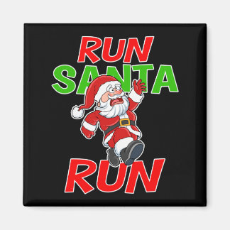 Jul Löpning Present Tröja Tomte Löpning 5k Lopp Magnet