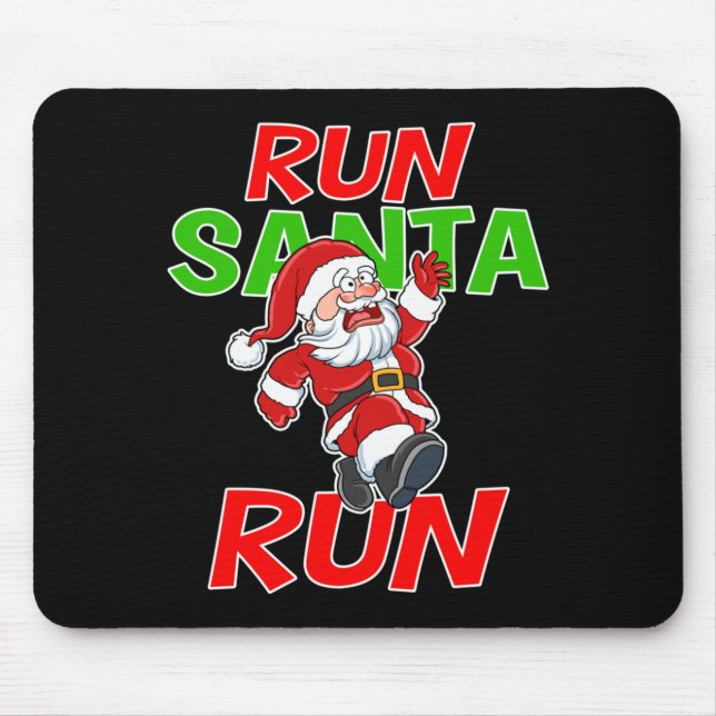 Jul Löpning Present Tröja Tomte Löpning 5k Lopp Musmatta (Framsidan)