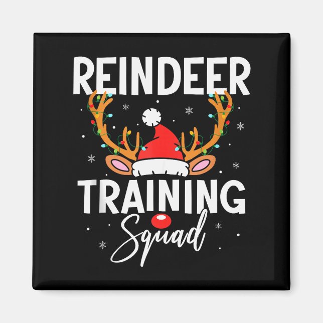 Jul Löpteam Rolig Ren Träningsklänning Squ Magnet (Framsidan)