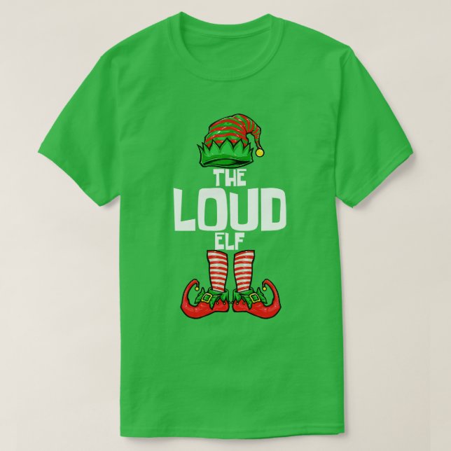 jul Loud Elf T Shirt (Design framsida)