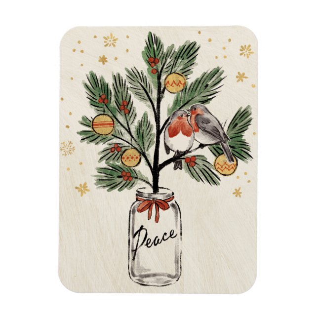 Jul Lovebird Peace Magnet (Vertikal)