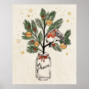 Jul Lovebird Peace Poster