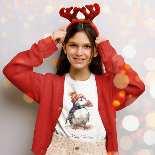 Jul Lunnefågel Kustbarns Mode T Shirt (Skapare uppladdad)