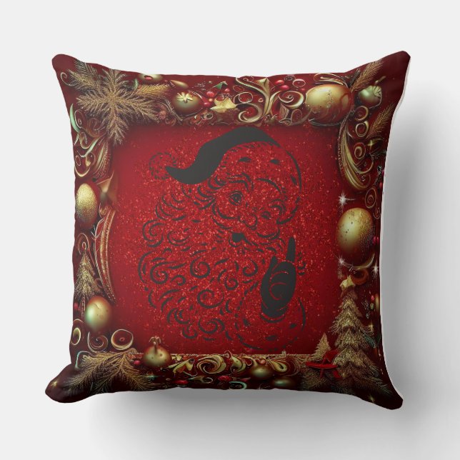 Jul Luxurij Rik Struktur God jul Kudde (Framsida)