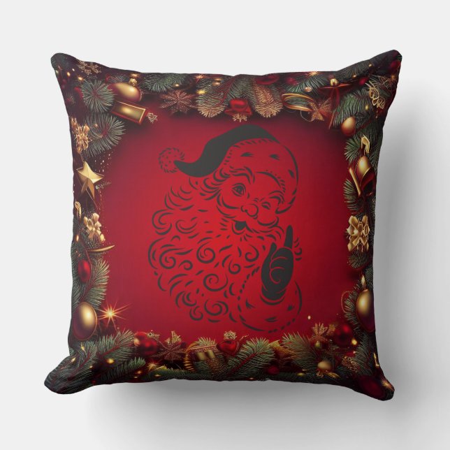 Jul Luxurij Rik Struktur God jul Kudde (Framsida)