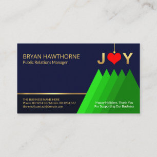 Jul Lycklig Holiday Greetings Startup Owner Visitkort
