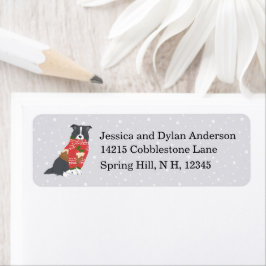 Jul Lycklig Howiladys Hund i Sweater Returadress Etikett