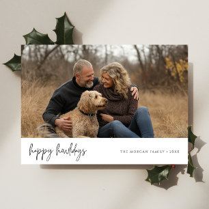 Jul Lycklig Howlidays Ett foto med Hund Julkort