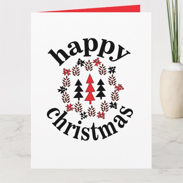 Jul Lycklig jul Kort (Framsida)