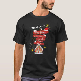 jul, lycklig-nytt-år, helgdag-säsong, gingerb t shirt