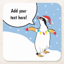 Jul Lycklig Penguin Says