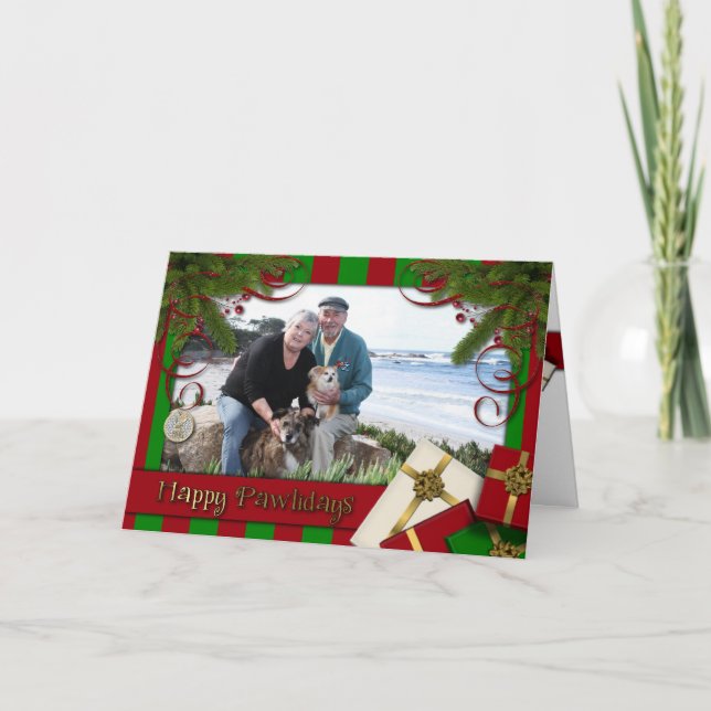 Jul - lyckligt Pawlidays - Williams foto 3 Helgkort (Framsida)