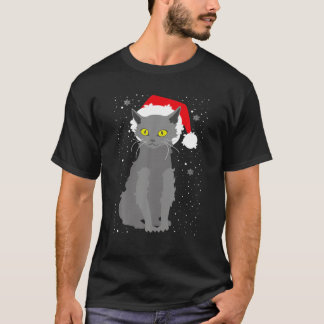 jul Lykoi Cat Santa Hat Julafton Kittens Älskare T Shirt