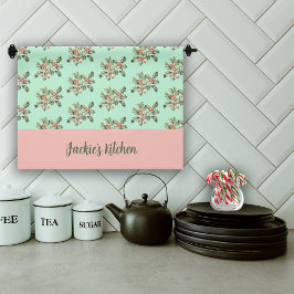 Jul Macaron Färg Mistletoe Kökshandduk