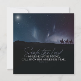 Jul Magi Bible Quote Flat Julkort