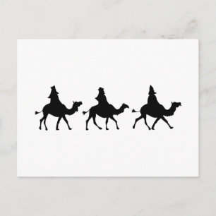 jul Magi Silhouette Helg Vykort