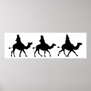 jul Magi Silhouette Poster