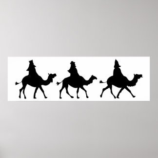 jul Magi Silhouette Poster