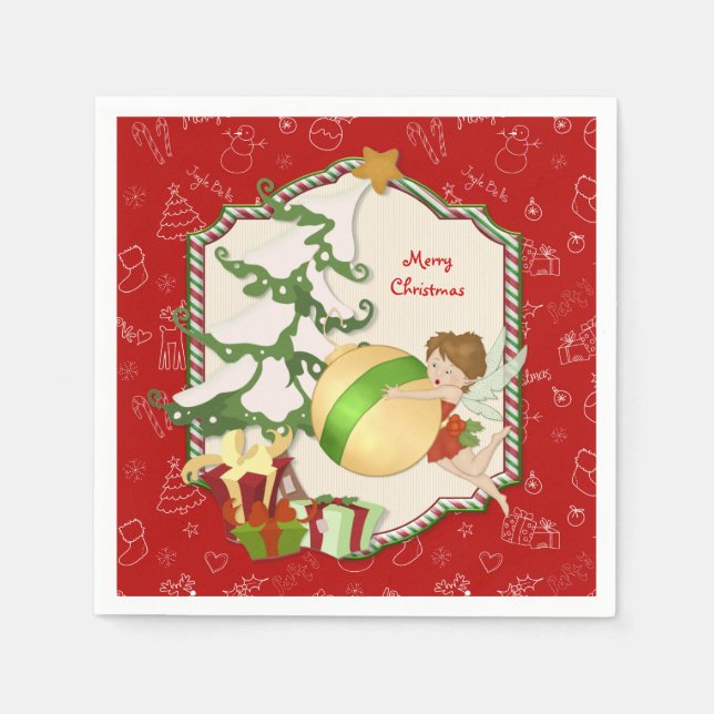 Jul Magic Fairy Pappersservett (Framsidan)