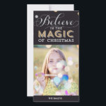 Jul - Magic Helgdag Photo Card - svart Julkort<br><div class="desc">Fira säsongen med detta moderna och snyggt helgdag-fotokort från Berry Berry Sweet.</div>