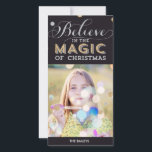 Jul - Magic Helgdag Photo Card - svart Julkort<br><div class="desc">Fira säsongen med detta moderna och snyggt helgdag-fotokort från Berry Berry Sweet.</div>