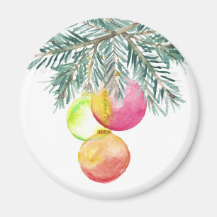 Jul Magnets Watercolor Baubles Magnet