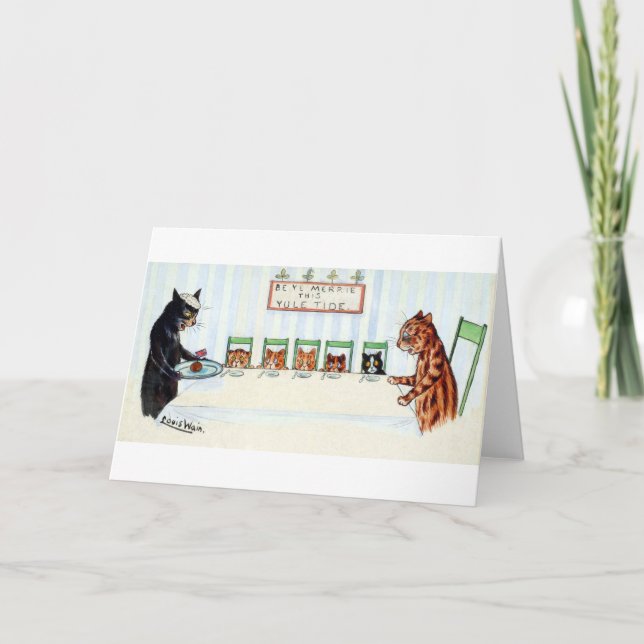 Jul mål, Louis Wain Helgkort (Framsida)