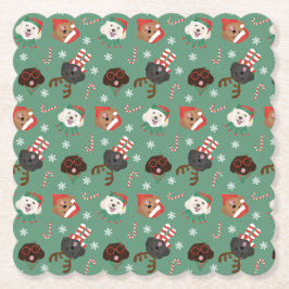 Jul Maltipoo Hundar Underlägg Papper