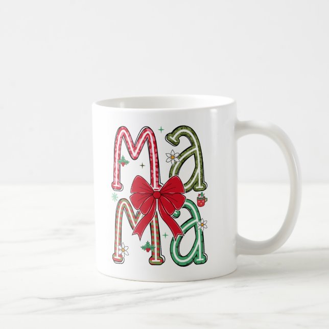 Jul MAMMA Red Bow Cute Festive Kaffemugg (Höger)