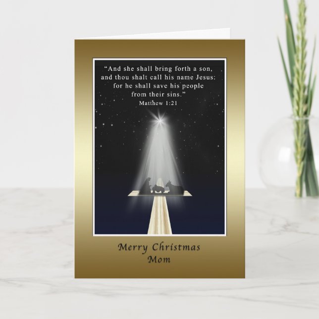 Jul, Mamma, Religiösa, nyskapande och Kor Helgkort (Framsida)