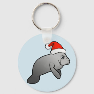 Jul Manatee Santa Nyckelring