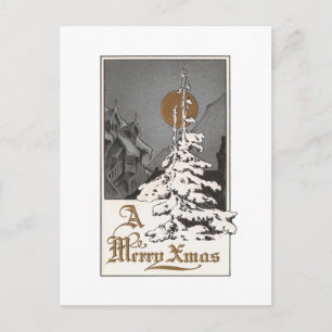 Jul Måne Helg Vykort