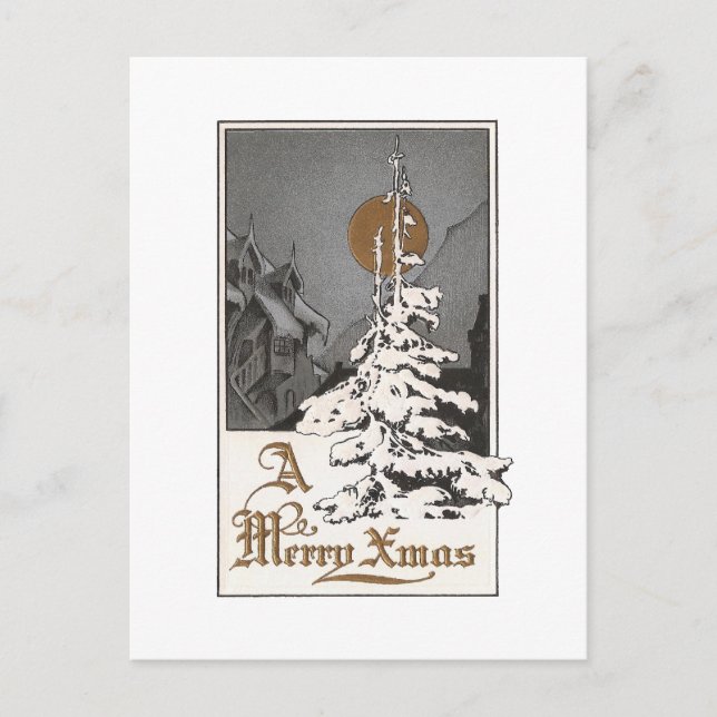 Jul Måne Helg Vykort (Framsida)