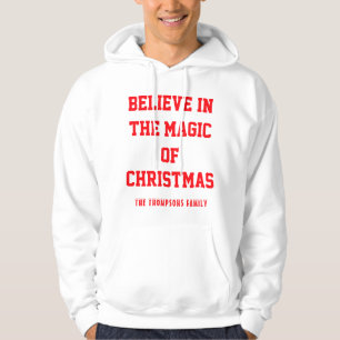 Jul Mäns Grundläggande Huva Tröja anpassa Hoodie