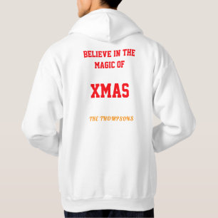 Jul Mäns Grundläggande Huva Tröja anpassa Hoodie