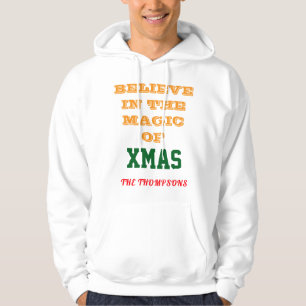 Jul Mäns Grundläggande Huva Tröja anpassa Hoodie