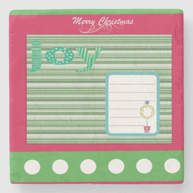 Jul Marble Stone Underlägg, Joy Stone Underlägg (Framsidan)