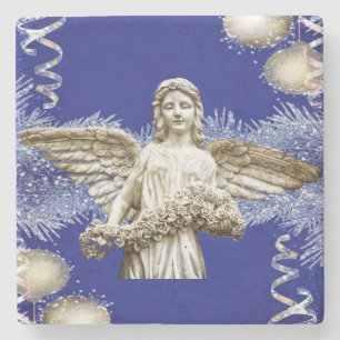 Jul Marble Stone Underlägg, Jul Angel Stenunderlägg
